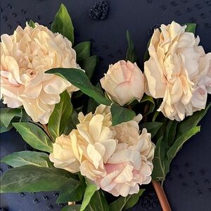 Charming Cream Faux Peony Arrangement